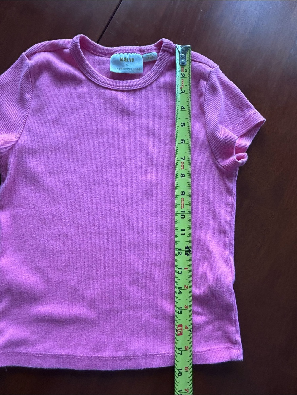 Maeve Ribbed Knit Tee Size Small - Picture 7 of 9